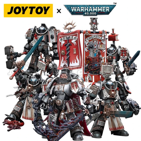 JOYTOY 1/18 Action Figure Grey Knight Terminator Squad Castellen Crowe Anime Military Model Free Shipping