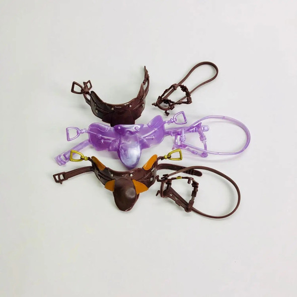 The dollhouse: simulation REINS saddle horse head riding supplies animal props mount model toy dolls