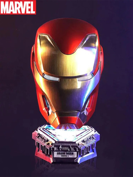 New Marvel Iron Man Mk50 1:1 Wearable Helmet Voice-Activated Deformation Around Figures Animation Derivatives Model Toy Gift