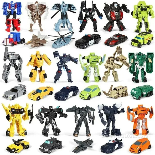 Children Toys Mini Transformation Robot Kit Toys Models 2 In 1 Deformed Car Toy Robots Toys for Kids Gift Action Figure