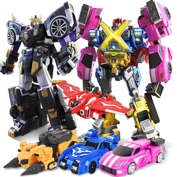 Mini Force Super Dinosaur Power Transformation Robot Toys Action Figures MiniForce X Simulation Car Deformation Airplane Toy