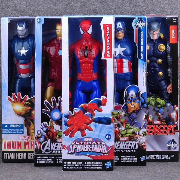 Hot Toys Avengers, Spider Man, Iron Man, Captain America, Wolverine, 12 Inch Doll Figurine Model Gifts