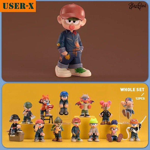 USER-X BAZBON WORKING BOYZ SERIES Mystery Box Blind Box Action Figurine Art Toy Cute Gift Girl Birthday Kawaii Christmas