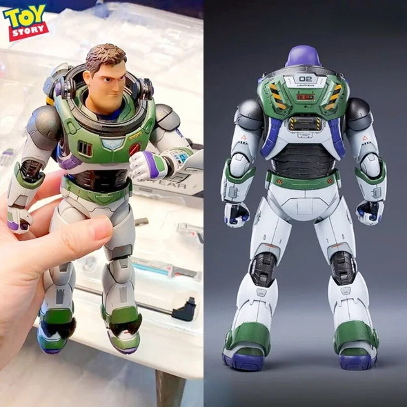 2024 Original Buzz Lightyear Collectible Figure Disney Pixar's Toy Story Action Figurine Gifts Alloy Movable Limited Collected