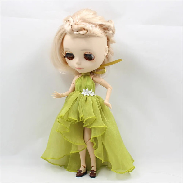 ICY DBS Blyth doll dress with flowers the Elegant dressing wedding formal dress anime suit