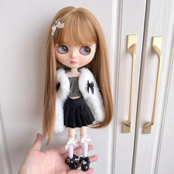 Blythe Doll Dress Set OB22 OB24 AZONE Plush Jacket Winter Set Handmade 28-30cm Doll Accessories Cute Doll Blythe Doll Dress Set OB22 OB24 AZONE Plush Jacket Winter Set Handmade 28-30cm Doll Accessories Cute Doll