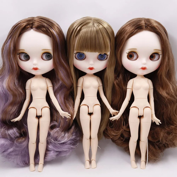 ICY DBS Blyth Doll No. 4 curved lips Custom Matte face with eyebrow Joint body 1/6 bjd anime