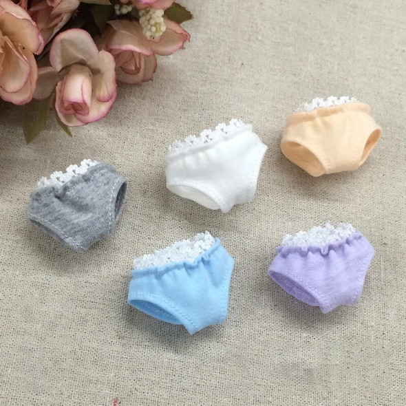 5Pcs Cute Underwear 5 Colors Lace Underpants for Blyth, Momoko, Obistu , Dolls Accessory