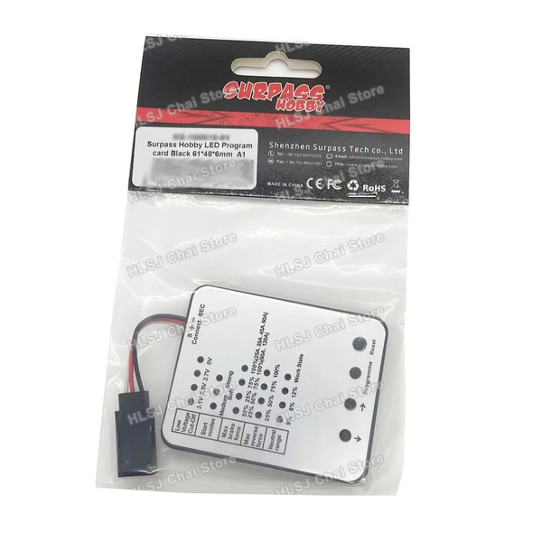 SURPASS HOBBY LED Programming Card for RC Car 25A/35A/45A/60A/80A/120A/150A Brushless ESC Electronic Speed Controller Programme SURPASS HOBBY LED Programming Card for RC Car 25A/35A/45A/60A/80A/120A/150A Brushless ESC Electronic Speed Controller Programme