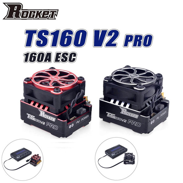 SURPASS HOBBY Rocket 160A ESC TS160V2 Pro Sensored Brushless Motor Speed Controller Programmer Card For 1/10 1/12 V4S V5R