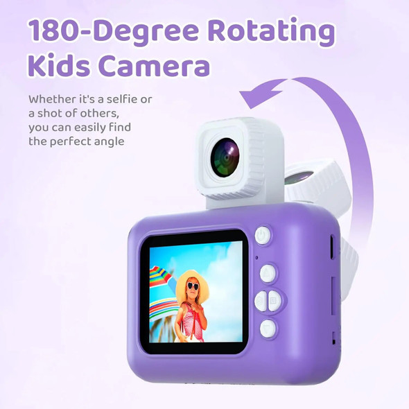 Mini Kids Camera Toys HD Flip Selfie Camera Baby's Digital Video Recorder Camera For Children Toddler Educational Birthday Gifts