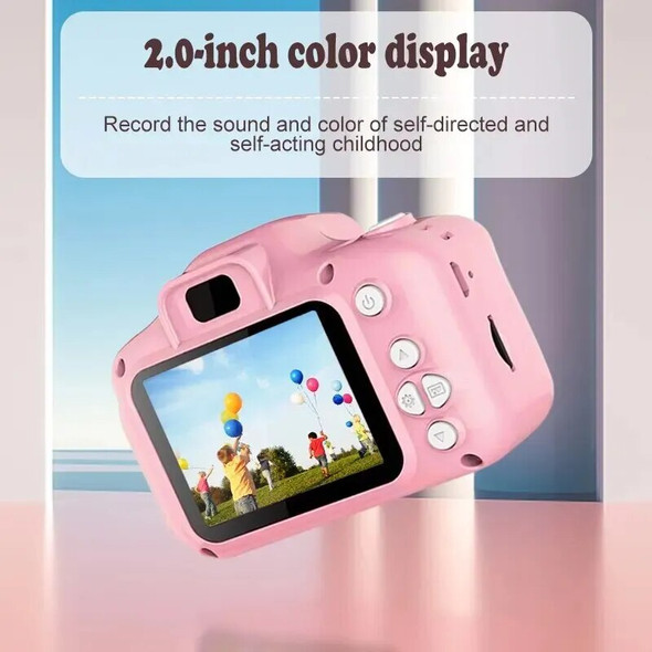 Mini Children Camera Toys Photo Shoot 1080P HD Video Kids Digital Camera Screen 2.0 Inch Send 32GB TF Card for Kids Baby Gifts