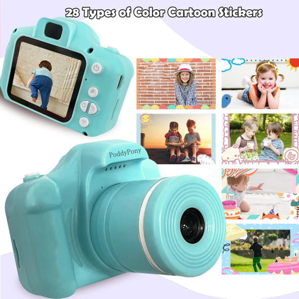 Long Lens Kids Digital Camera Toy Multifunctional HD Screen1080P Mini SLR Camera For 3-12 Children Birthday Festival Cute Gifts