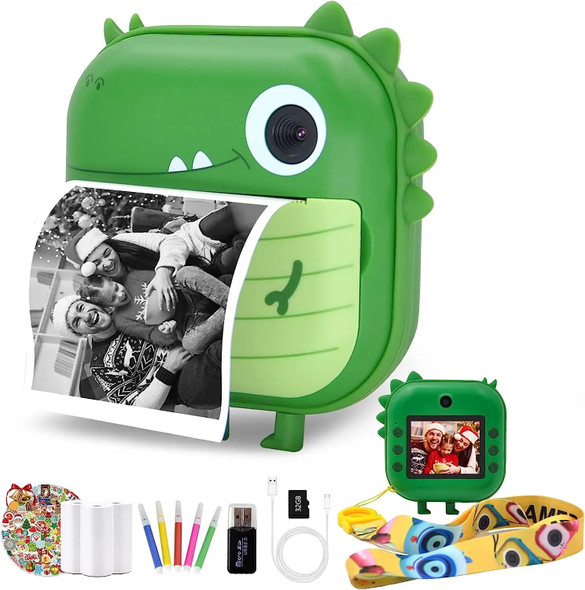 Kids Video Photo Camera With Print 1080P Children's Instant Print Camera Toys For Kid Girl Birthday Gift Instantane Print Camera