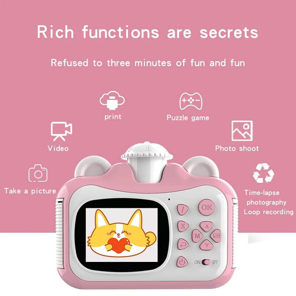 Children Instant Print Camera 1080p HD With Thermal Photo Paper Digital Camera Kids Gifts Toys Children Instant Print Camera 1080p HD With Thermal Photo Paper Digital Camera Kids Gifts Toys