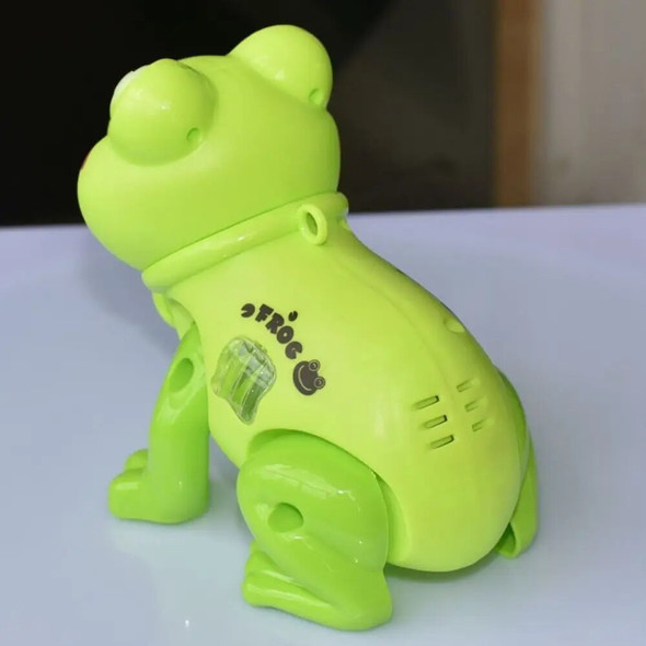 With Music Projection Electric Frog Educational Cartoon Frog Electric Pull Rope Frog Toys Reusable Plastic Classic