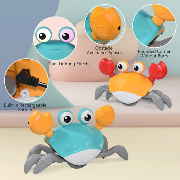 Kids Induction Crawling Crab Octopus Walking Toy Baby Electronic Pets Musical Toys Educational Toddler Moving Toy Christmas Gift