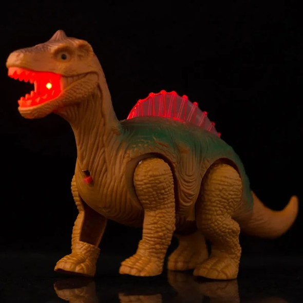 Electric Walking Dinosaur Toys Glowing Dinosaurs with Sound Animals Model for Kids Children Interactive Gift