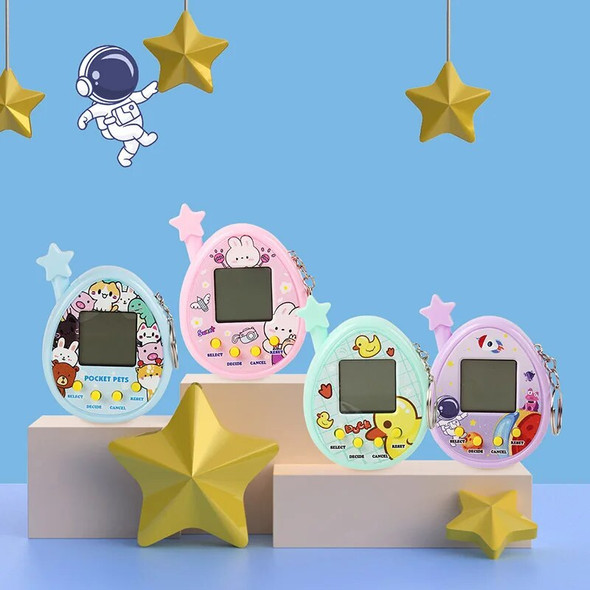 Electronic Pets Game Toys Virtual Tamagotchi Original Digital Animals Toys Mini Screen Game Machine Keychain Children's Toys