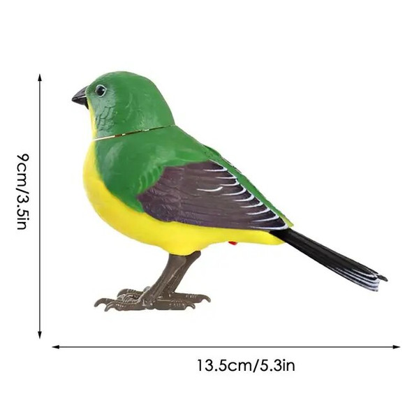 Artificial Bird Toys Realistic Animal Electric Birds Toys Outdoor Decorations Realistic Simulation Birds Making Sounds Tree