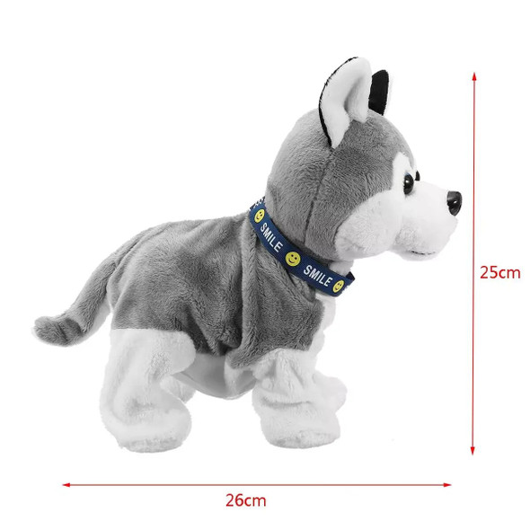 Sound Control Electronic Robot Dog Kids Plush Toy Sound Control Interactive Bark Stand Walk Electronic Toys Dog For Kids gifts