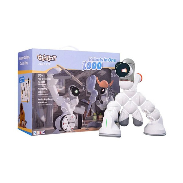 ClicBot Intelligent Robot AI Program Kids Puzzle Toys Modular splicing Desktop Electronic Pet Robot Accompany Adult Xmas Present
