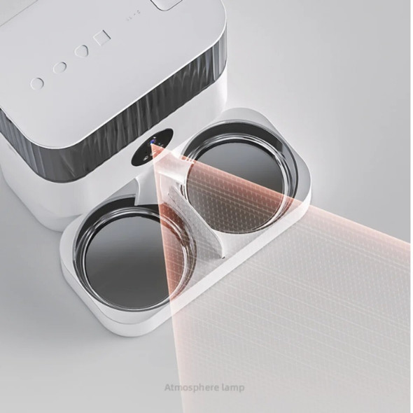 New Upgraded Pet Feeder Automatic Wifi Camera With Large Capacity Double Food Dish Suitable For Cats And Dogs