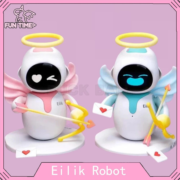 Eilik Robot Emo Smart Robot Pet Intelligent Emotional Interaction Robot Pet AI Puzzle Electronic Robot Desk Pet Christmas Gifts