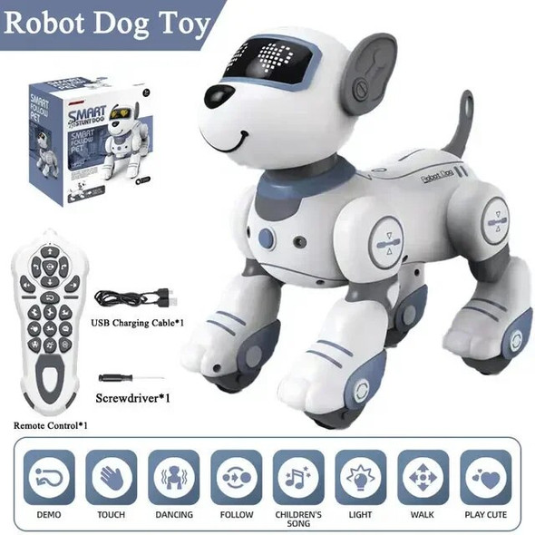 2023 Robot Dog Stunt Walking Dancing Electric Pet DogRemote Control Magic Pet Dog Toy Intelligent Touch Remote Control