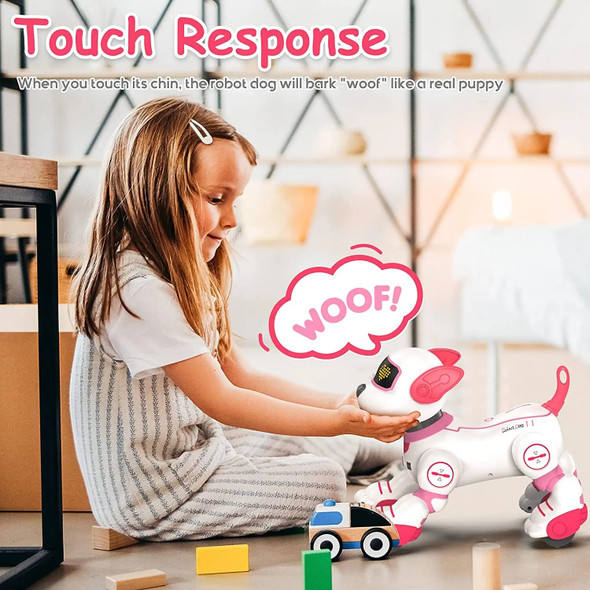 New Remote Control Robot Dog Programable Wireless Gesture Sensing English Version Electronic Pet Kid Gift Robot Toys