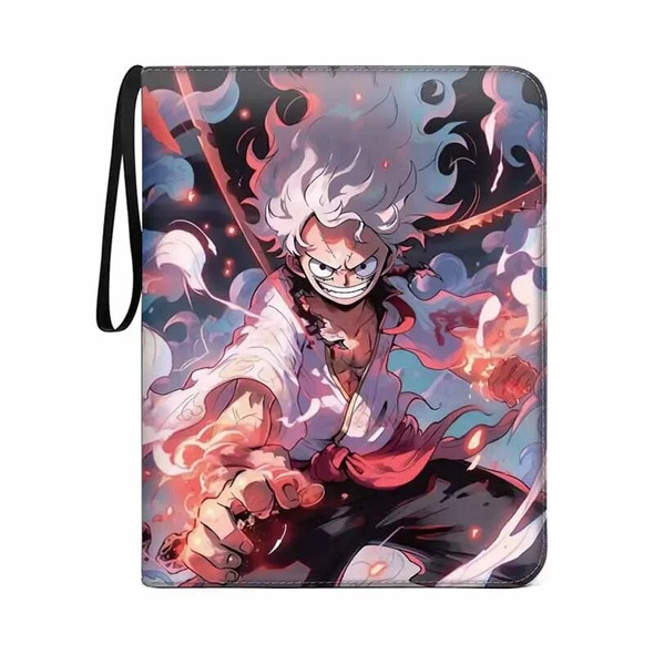 540Pcs 9 Pocket Anime One Piece Luffy Zoro Cards Book zipper PU leather Cards Binder Display Game Collection Card Kids Toy Gift