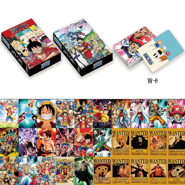 Japanese Anime Lomo Cards One Piece 1pack/30pcs Card Games With Postcards Box Message Photo Gift For Anime Fan Game Collection