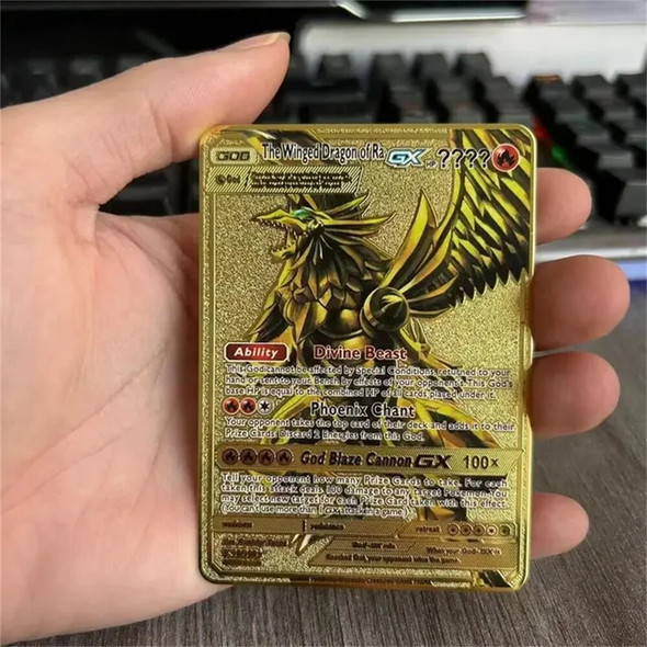 10000 point arceus vmax pokemon metal cards DIY card pikachu charizard golden limited edition kids gift game collection cards