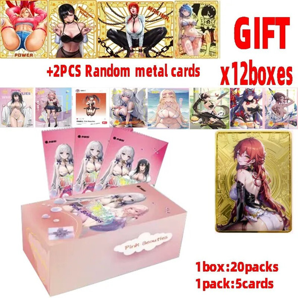Wholesale 12/24/48boxes Goddess Story Pink And Daisy Beauty 2 Cards Anime Games Girl Party Bikini Feast Booster Box Toys Gift