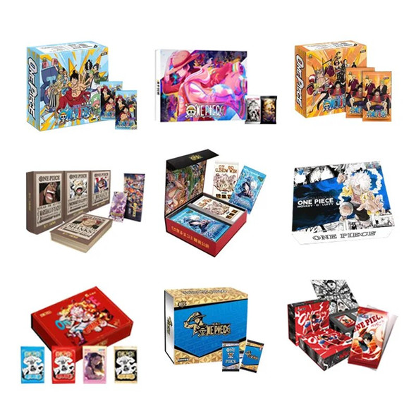 Wholesales Luffy Collection Cards Booster Box Storage Party Games Gifts For Birthday Children Trading Playing Cards