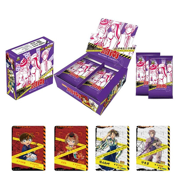 Wholesales Detective Conan Collection Cards Box Booster Case Packs Anime Playing Trading Cards Game Hobbies Cartas