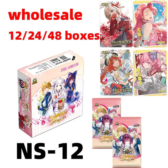Wholesale Goddess Story NS-12 Card Metal Card Anime Games Girl Party Swimsuit Bikini Booster Box Doujin Toys And Hobbies Gift