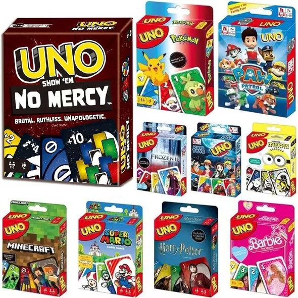 Uno No mercy Game Board Games UNO Cards Table Family Party Entertainment UNO Games Card Toys Children Birthday Christmas