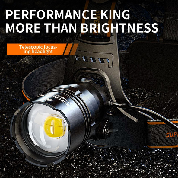 SUPERFIRE HL31 36W High Powerful Headlamp Led Rechargeable Zoom Headlight Waterproof Outdoor Fishing Flashlight Camping Torch