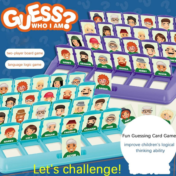 Family Guessing Games Guess Who Am I Classic Board Game Toys Memory Training Parent Child Leisure Time Party Indoor Games