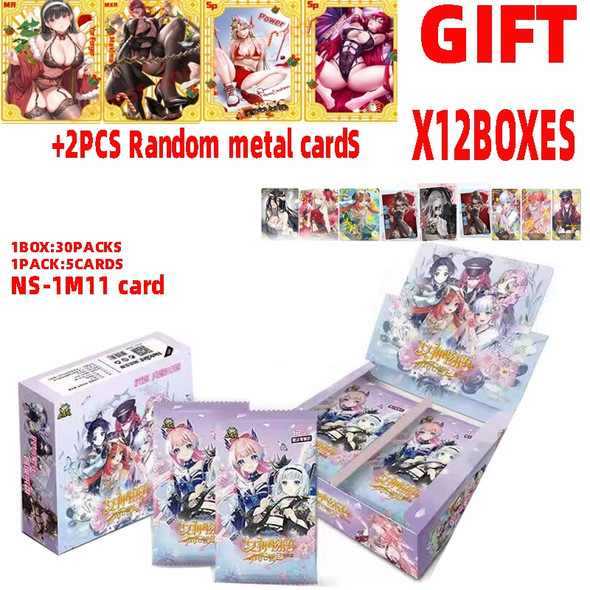 Wholesale 12/24/48 Boxes Goddess Story 1M11 Cards Yuniang Series Anime Games Girl Party Bikini Feast Booster Box Toys Gift Wholesale 12/24/48 Boxes Goddess Story 1M11 Cards Yuniang Series Anime Games Girl Party Bikini Feast Booster Box Toys Gift
