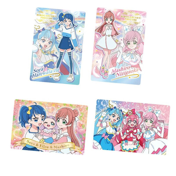 Bandai Shokugan Cards Pretty Cure Anime Card Max Heart Cure Black Delicious Party TCG Game Collection Cards Toys for Boys