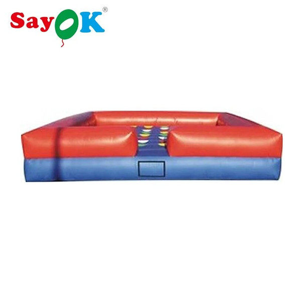 Sayok Inflatable Twister Inflatable Interactive Game with Air Blower for Party, Event(4x4x1m)