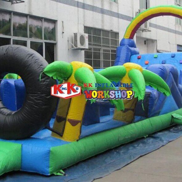 Party Time Dash Inflatable obstacle course for outdoor giant bouncy castle sport game