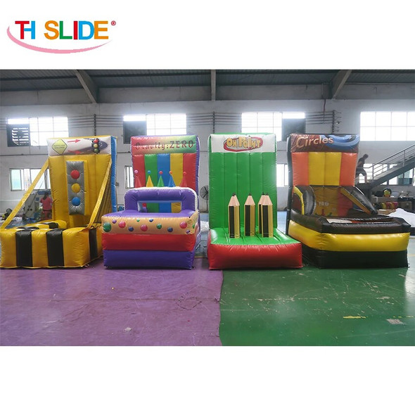 free air ship to door!4 in 1 inflatable carnival sport games,kids outdoor commercial party rental inflatable sport games