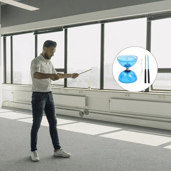 Double-headed Diabolo Professional Kids Yoyo Classic Chinese Toy Bearing Soft Rubber