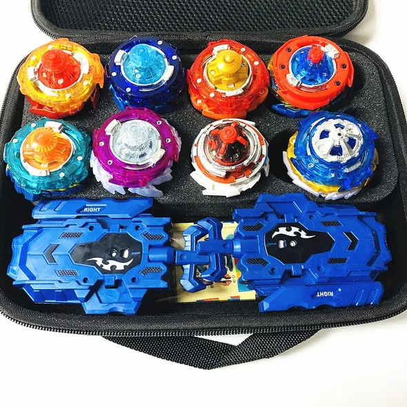 MQ 8PCS Superking Spinning Tops Storage Set With Launcher Christmas Toys Gift MQ 8PCS Superking Spinning Tops Storage Set With Launcher Christmas Toys Gift