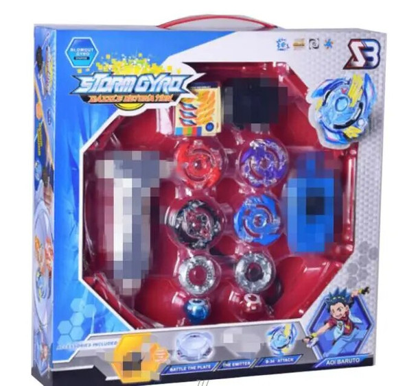 B-X TOUPIE BURST BEYBLADE Spinning Top BB807D Set With Original Box 4pcs Metal Fusion 4D With Launcher And Handle Stage B-X TOUPIE BURST BEYBLADE Spinning Top BB807D Set With Original Box 4pcs Metal Fusion 4D With Launcher And Handle Stage