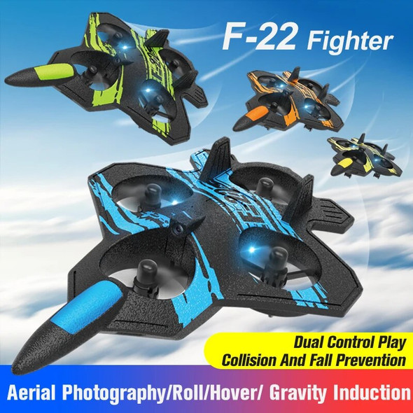 F22 RC Plane Drone 4K Professional HD Camera Aircraft Fighter Electric 2.4G Romote Control Airplane Toys for Children Adults