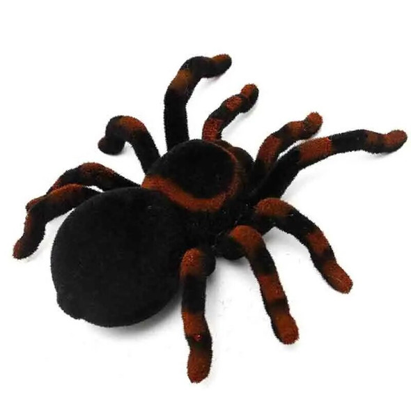 RC Spider Eye Shine Halloween Simulation Scary Plush Creepy Tarantula Remote Control Tricky Cockroach Soft Prank Lizard Kid Toy